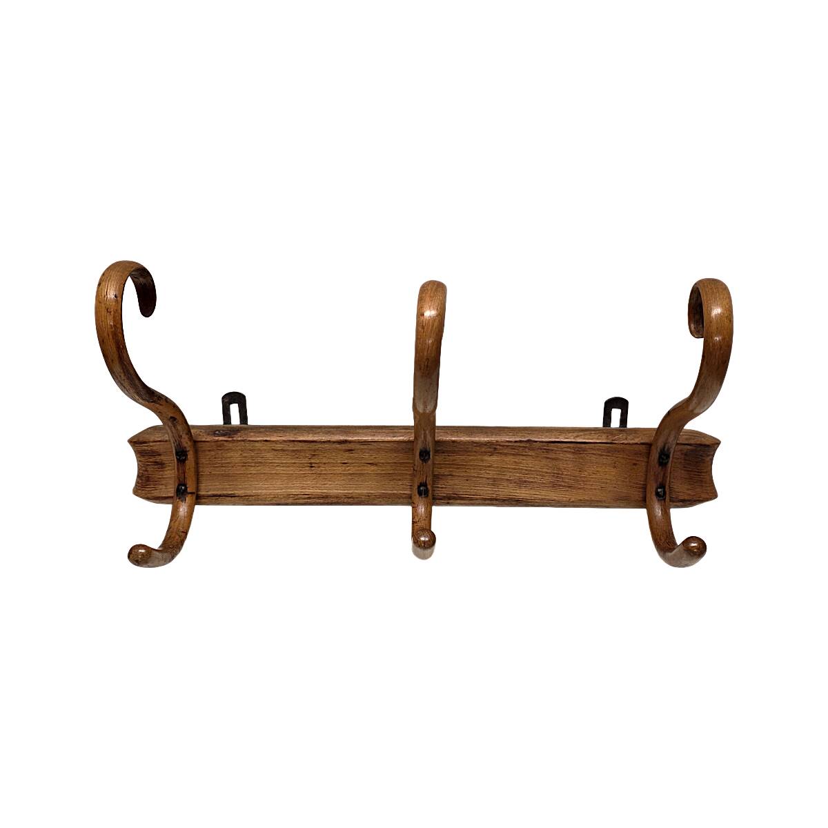 Antique Thonet Wall Coat Rack Made Of Curved Beech, early 1900s