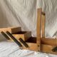 Travailleuse - boîte à couture en bois vintage