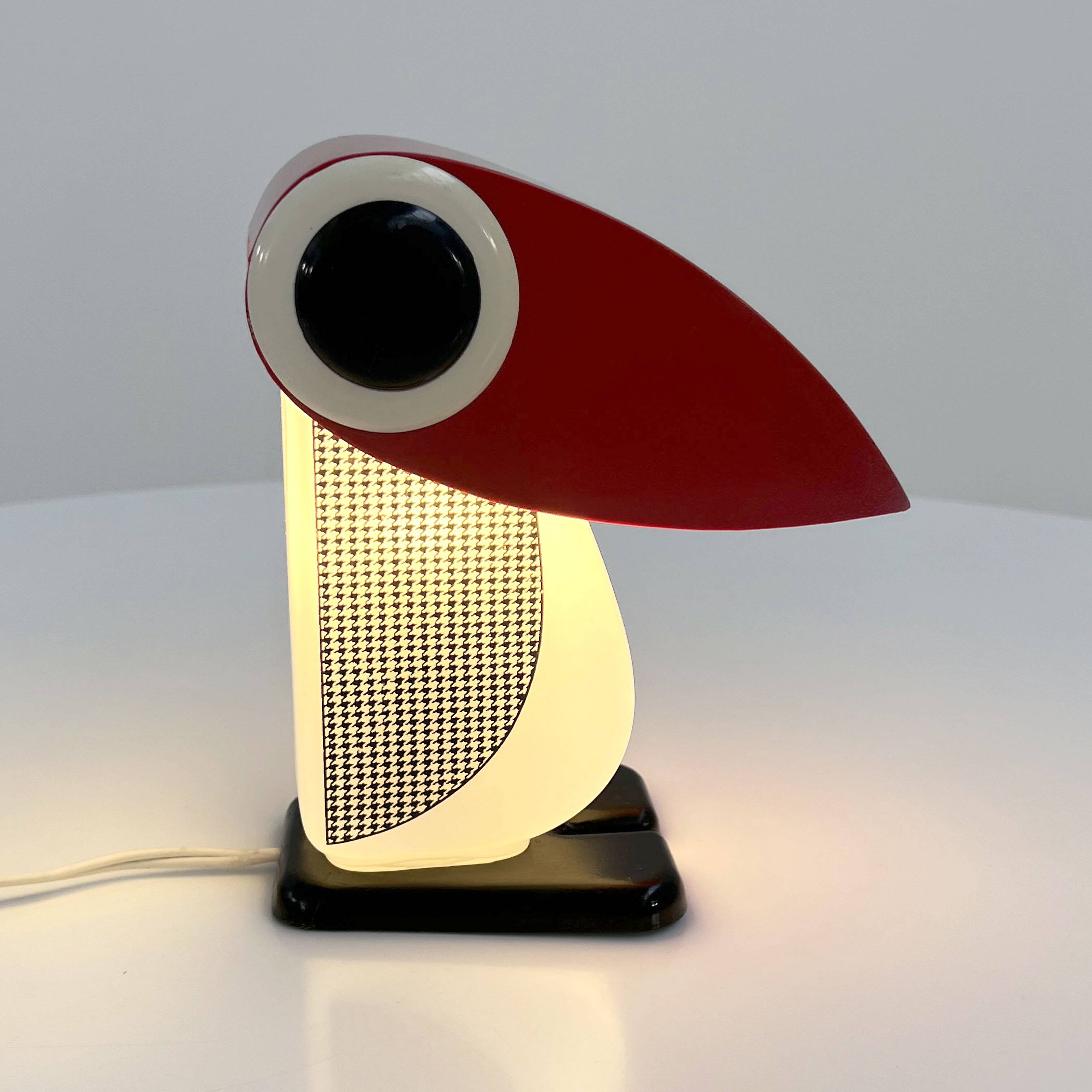 Penguin table lamp by Fernando Cassetta for Tacman, 1970