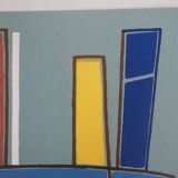 Alberto magnelli: blue composition - original lithograph