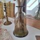 Khaki glass vase