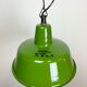 Industrial green enamel factory lamp from Zaos, 1960s