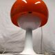 Lampe champignon orange design années 70