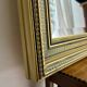 Large antique beveled mirror in the Napoleon III style - Gold and black frame