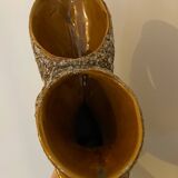 Vintage Vallauris fat lava vase