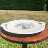 Sarreguemines serving dish - Alsatian decoration