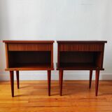 Pair of Scandinavian style bedside tables 1970