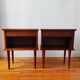 Pair of Scandinavian style bedside tables from the 1970s