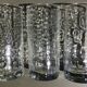 6 Long drink glasses relief glass oval bubbles Pernod