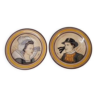Assiettes Bretonne Yvon Quimper