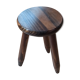 Tripod stool in solid wood