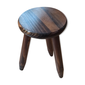 Tripod stool in solid wood