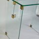 Console verre et bronze France années 60