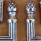 Set of 8 golden bronze tieback hooks