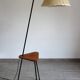 Tripod reading lamp in metal from the 50s/60s, France.