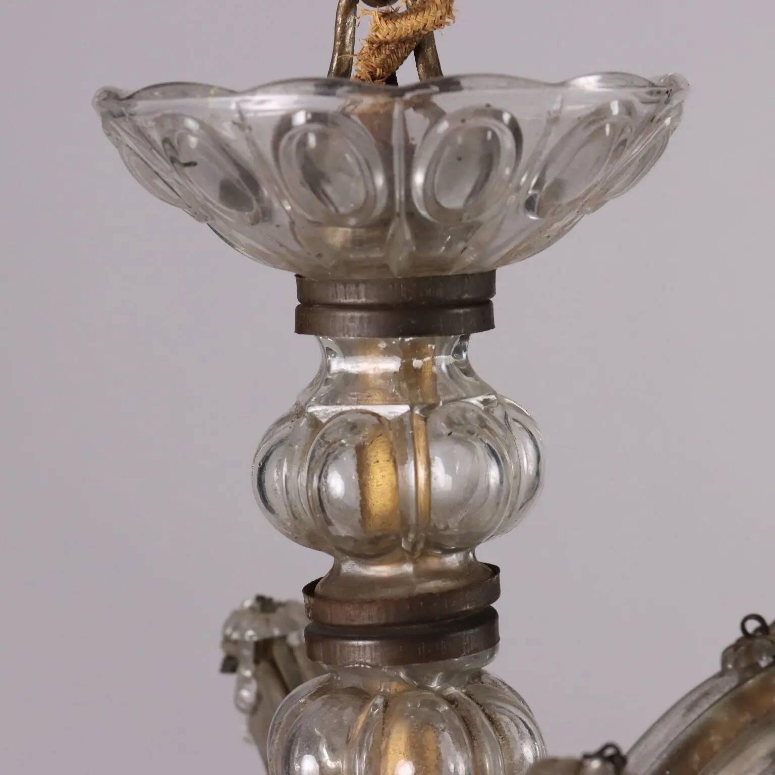 Antique chandelier with 12 lights in the Maria Theresa style, 20th century.