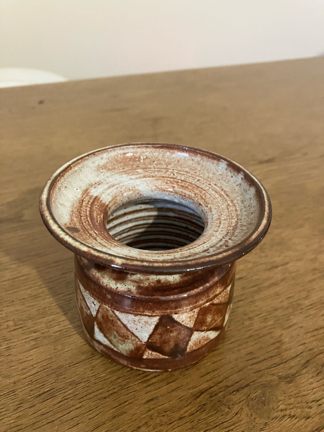 Vintage ceramic soliflore signed