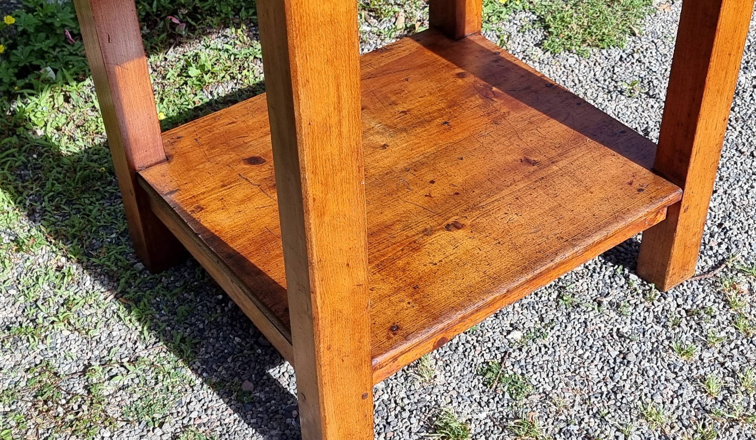 Workshop or trade table in antique wood