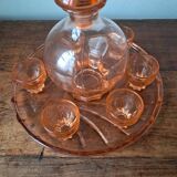 Pink alcohol service, 1960s