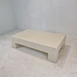 Fossil stone coffee table, 1980s