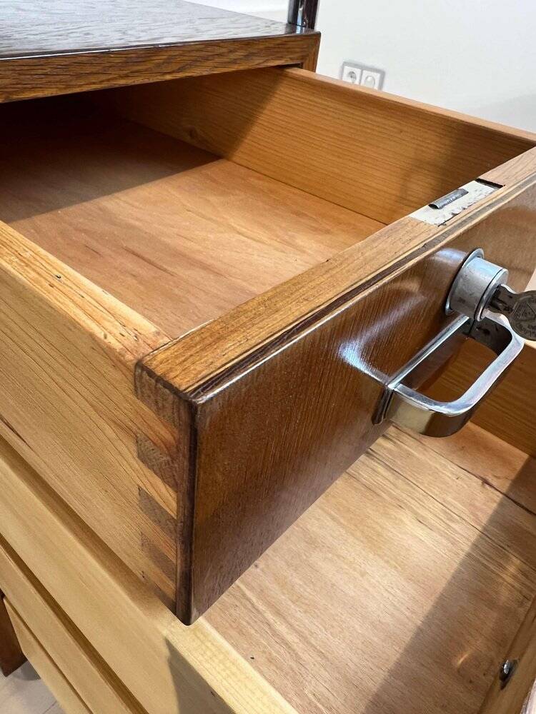 Vintage Bauhaus Oak Veneer Desk from Mücke & Melder, 1940s