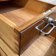 Vintage Bauhaus Oak Veneer Desk from Mücke & Melder, 1940s