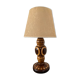 Vintage lamp in inlaid wood 60s-70s
