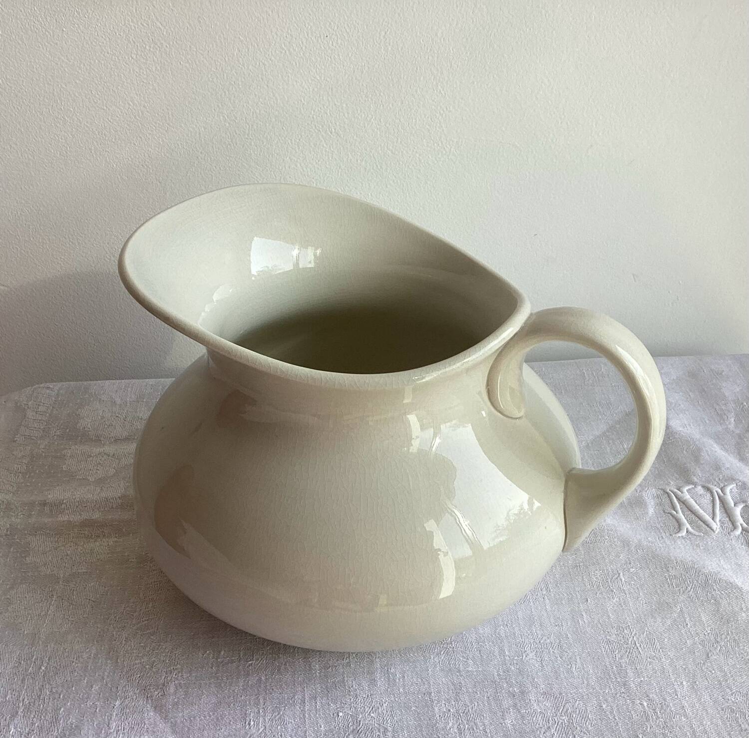 Digoin Sarreguemines pitcher