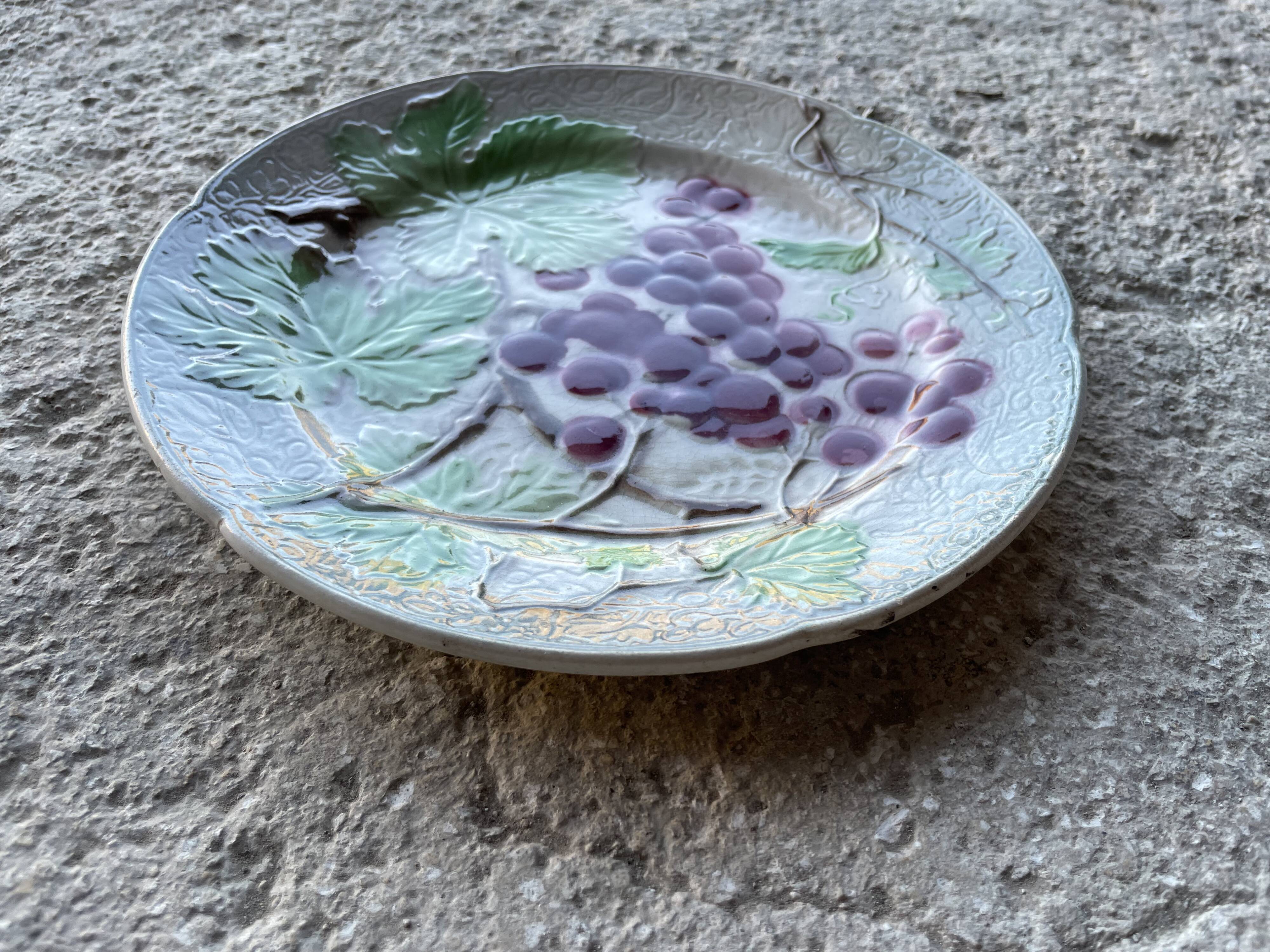 Saint Clément barbotine dessert plate