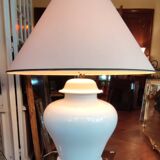 Very large designer ceramic lamp François Chatain