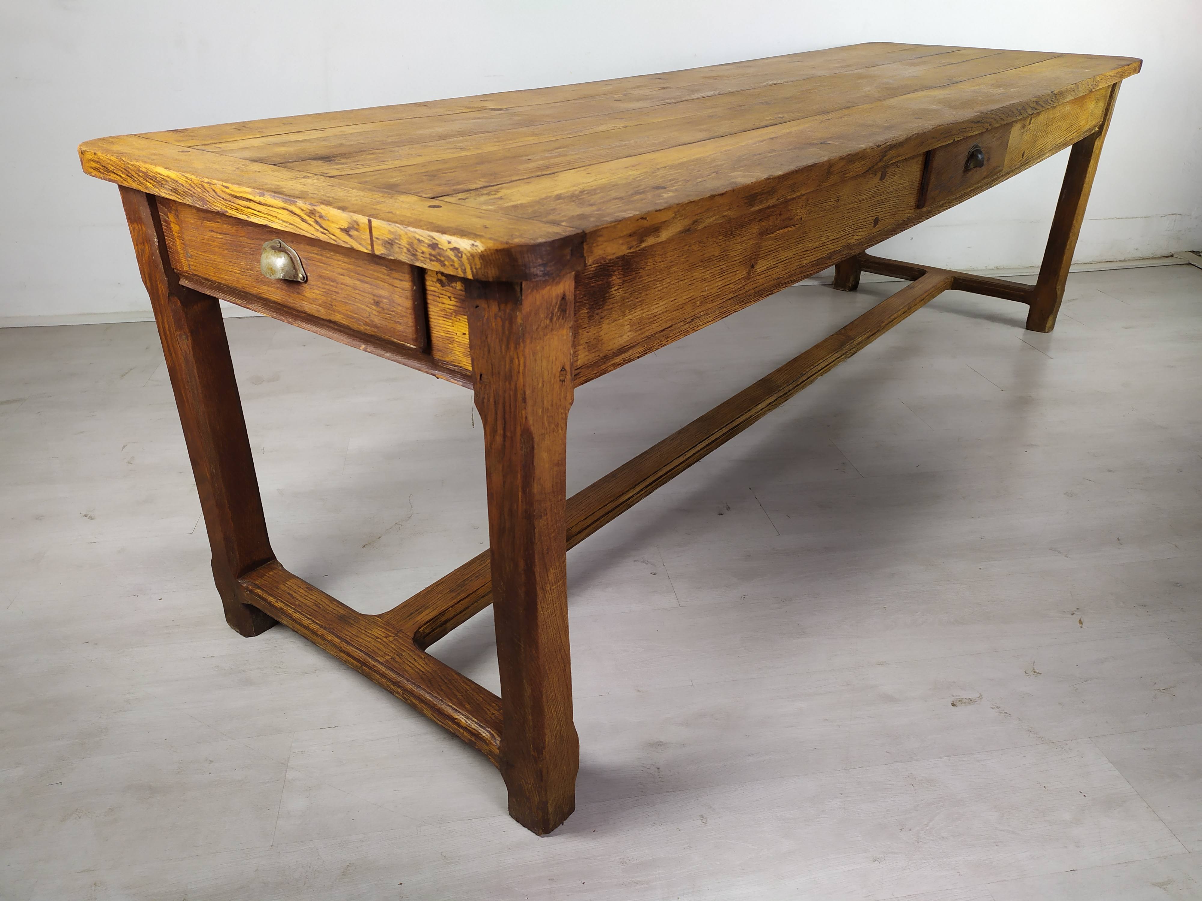 Oak farmhouse table