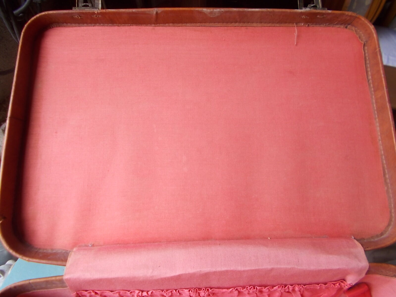 Vintage leather suitcase