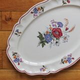 Oval earthenware dish, "Agreste" model, Sarreguemines