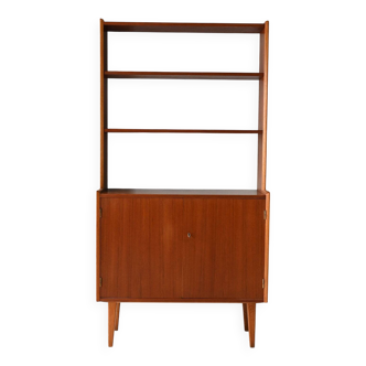 Bibliothèque scandinave vintage avec armoire et étagères