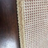 Swivel wooden mirror on stand