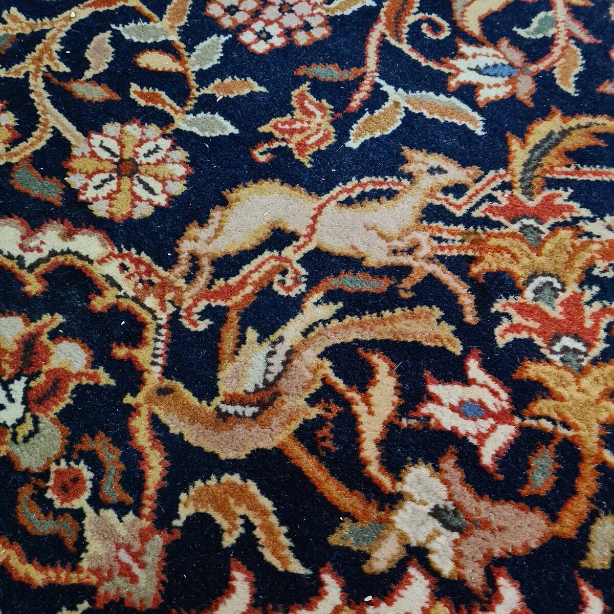 Indian Carpet With “Isfahan”/”Kechan” Design Mix From The 1980s