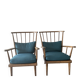 Paire fauteuils Baumann, années 50-60
