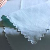 Tea cloth in pure linen aqua
