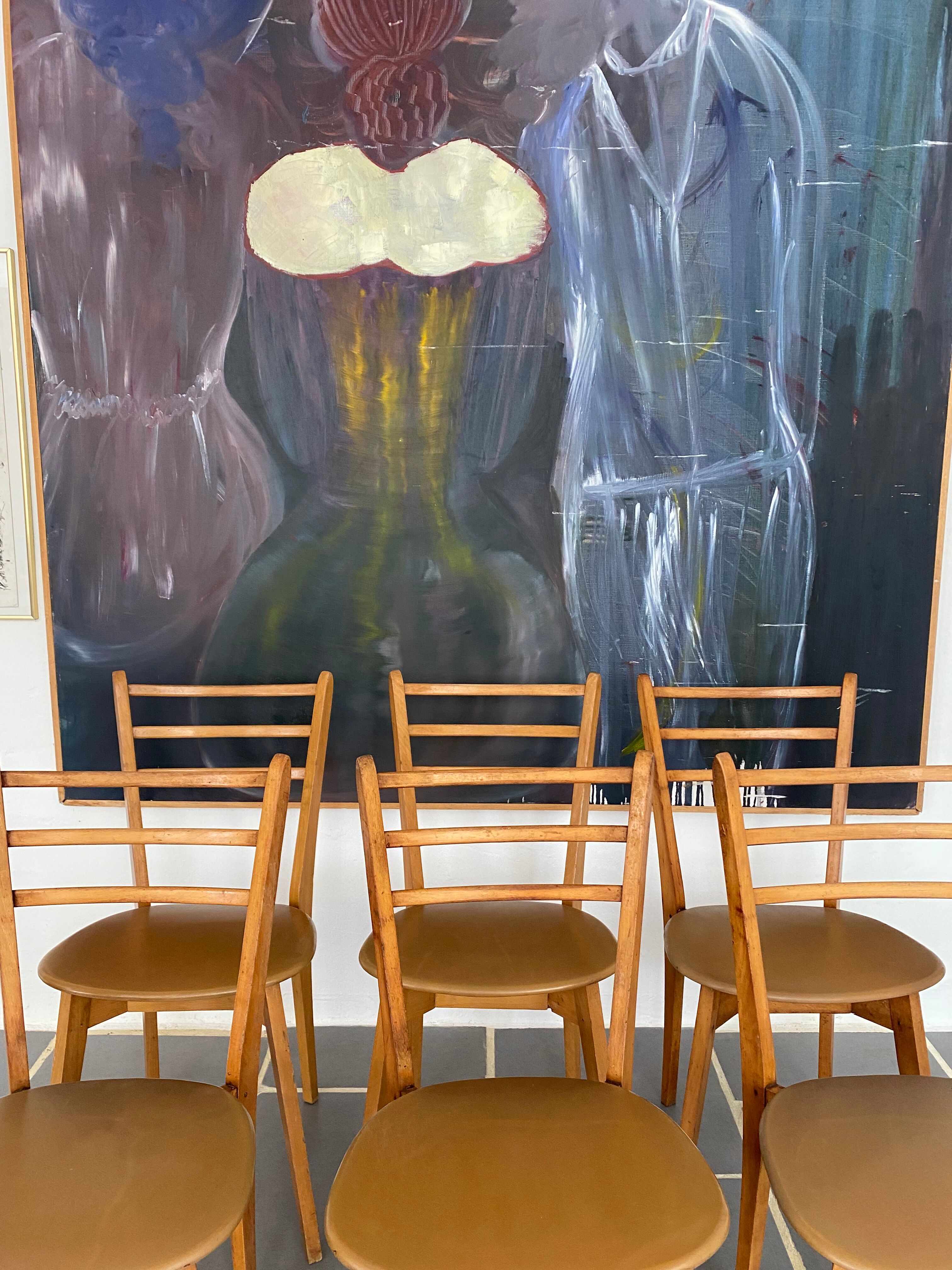 6 scandinavian chairs