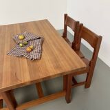 Set of table and 4 chairs, 60s mountain furniture