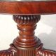 Empire guéridon, rotating marble top
