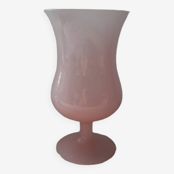 Antique pink opaline vase