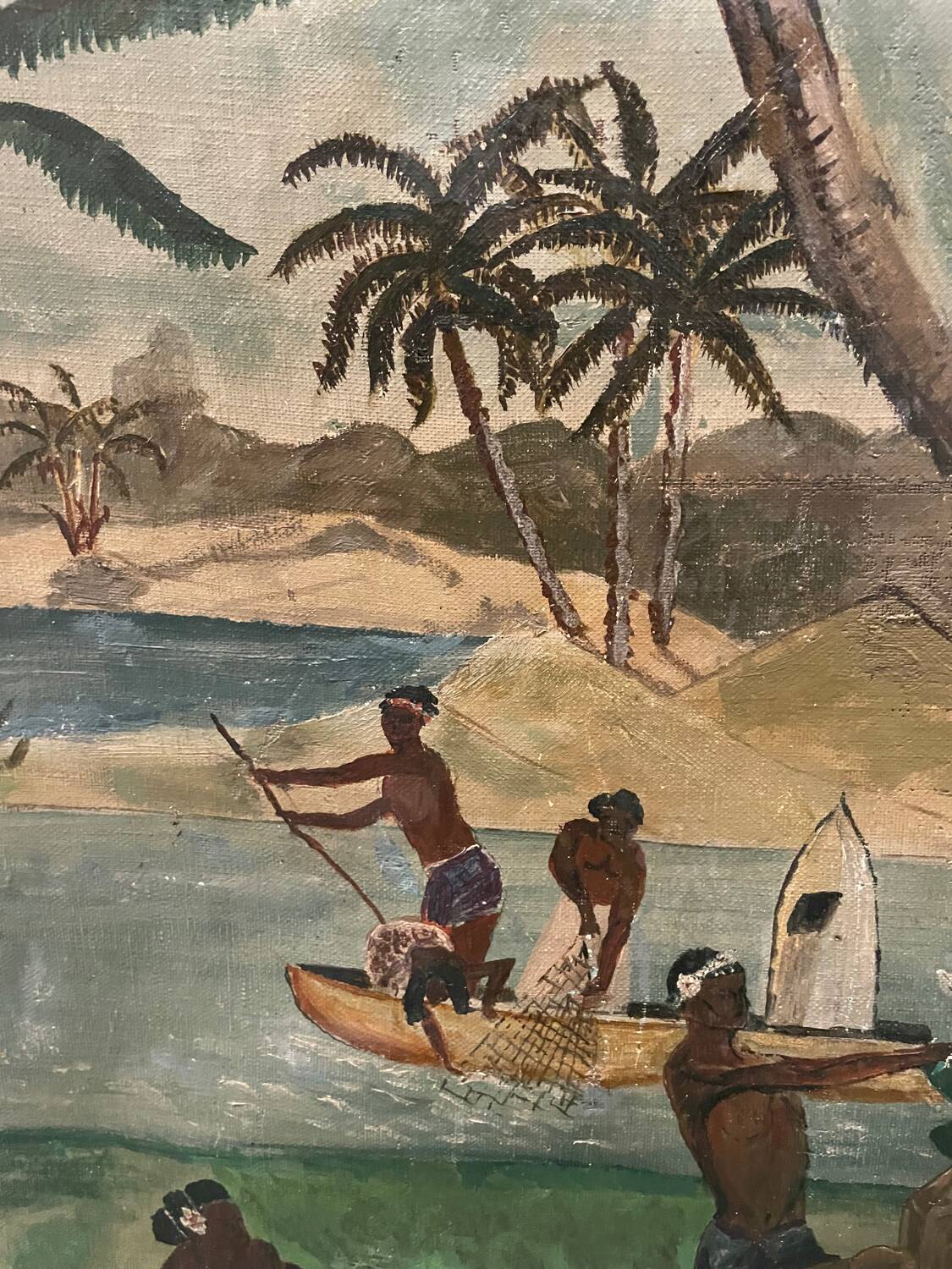 Old painting Tahiti 1937