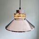 Chromed metal pendant lamp, Scandinavian design, 70s