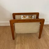 Scandinavian teak magazine rack