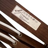 Wall lamp/scissor lamp in died pine wood from Translandia. Denmark 1960s