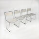Set of 4 italian spaghetti dining chairs, 1970s