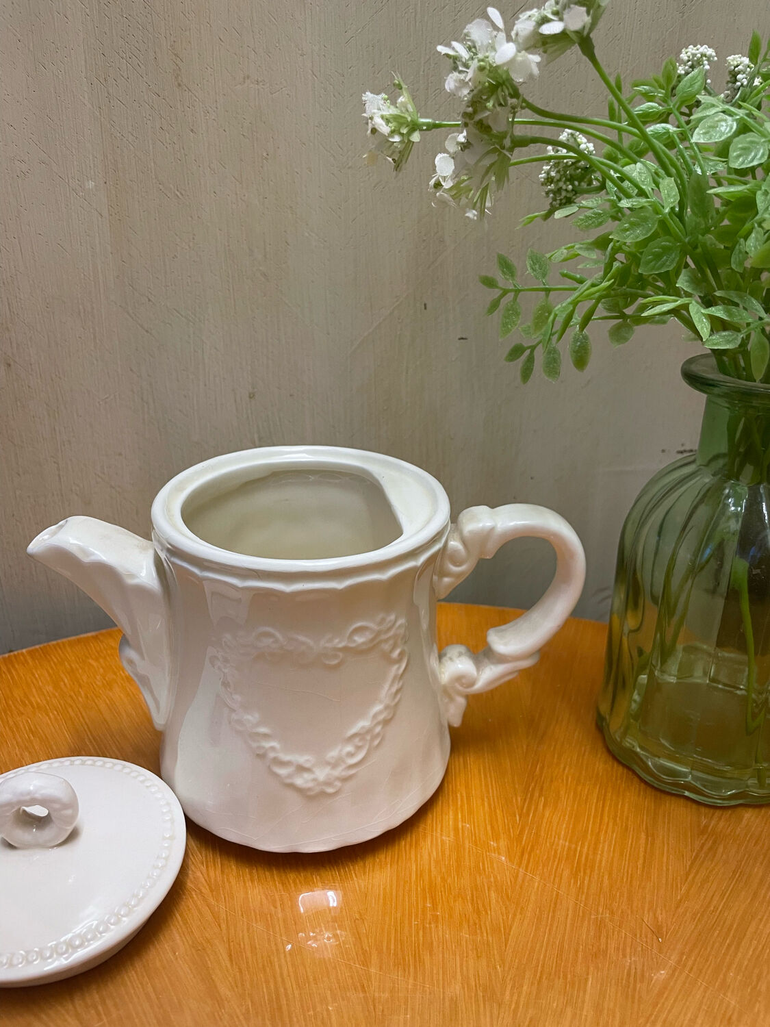 Antique porcelain teapot