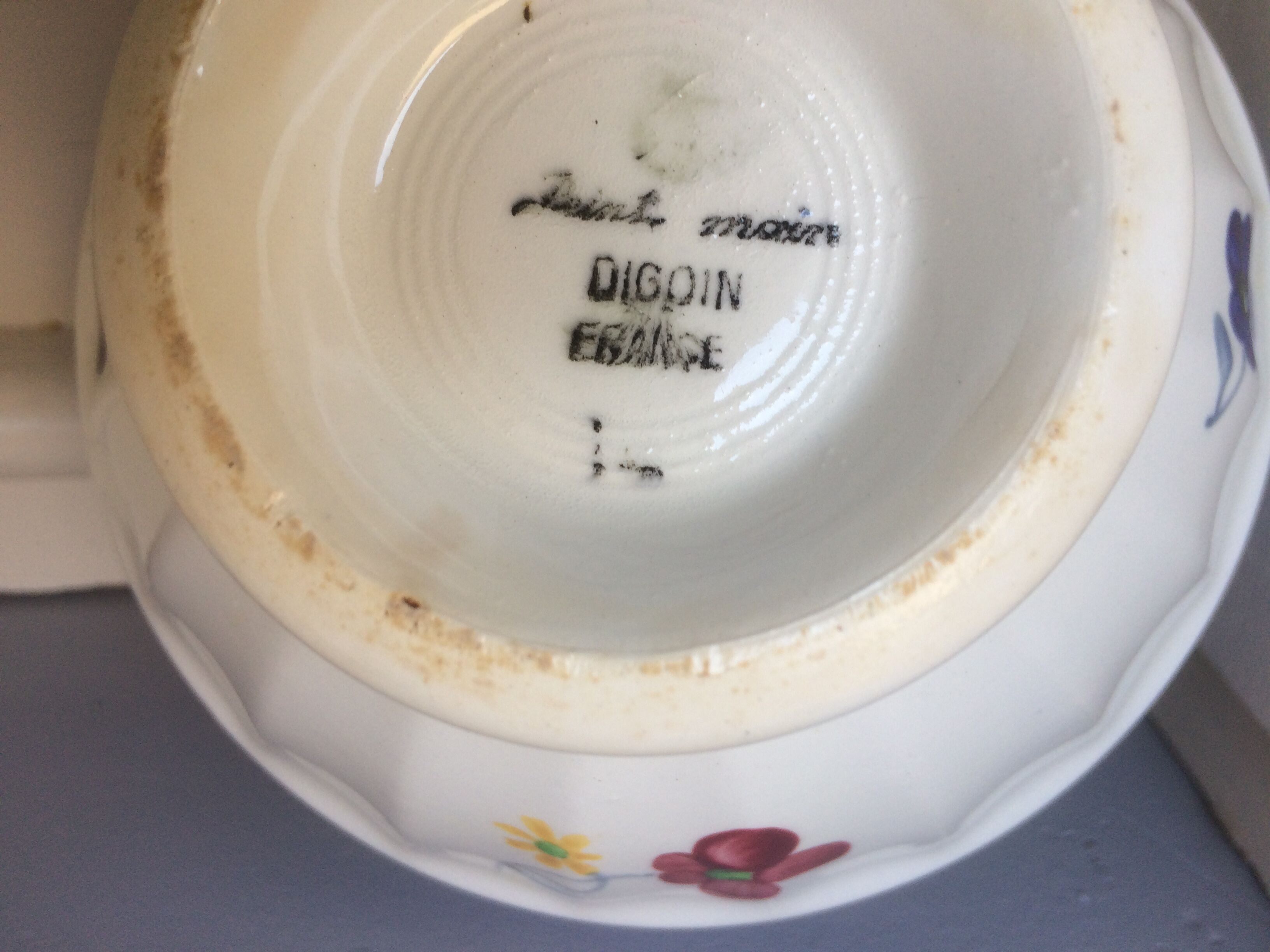 Digoin Bowl Sarreguemines