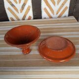 Enamelled terracotta tagine dish